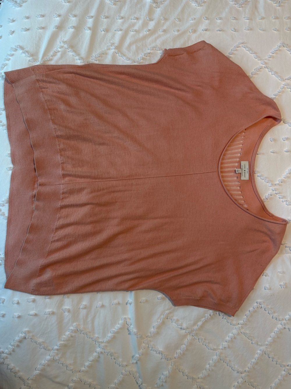 Lucky Brand Short Sleeve Knot Top